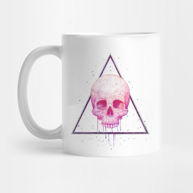 Skull in triangle by kodamorkovkart